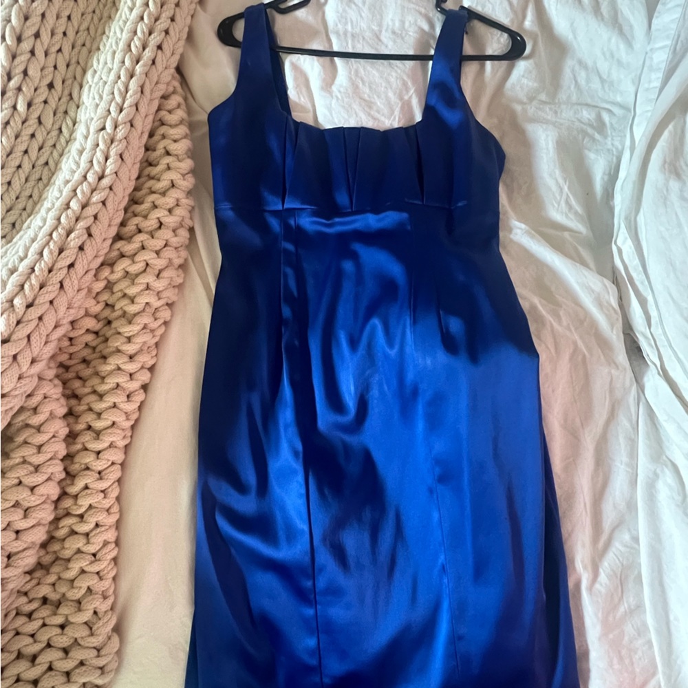 Calvin Klein Royal Blue Sating Cocktail dress